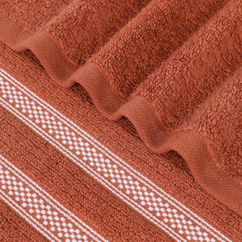 Superior Brea Zero Twist Cotton Ribbed Face Towel Washcloth Set of 12