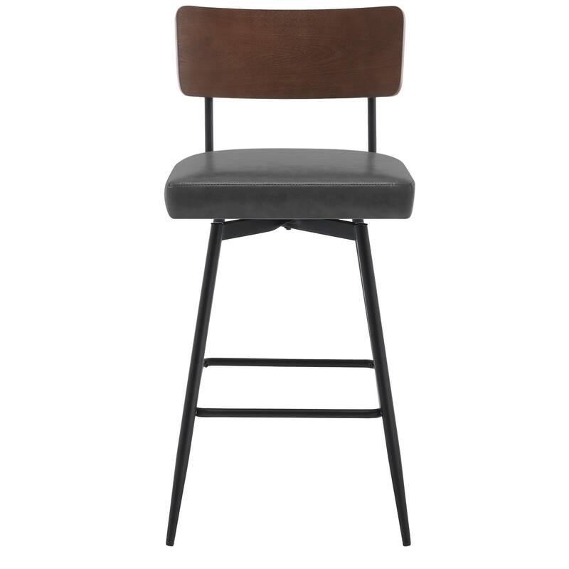 26"/ 29" Faux Leather Swivel Counter/ Bar Stools Set of 2/3