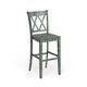 Eleanor X Back Bar Height Chairs (Set of 2) by iNSPIRE Q Classic - Antique Sage Green