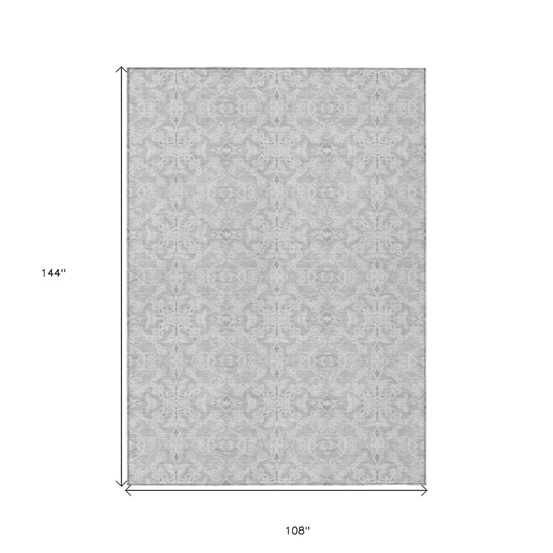 HomeRoots Medallion Transitional Rectangle Outdoor Rug