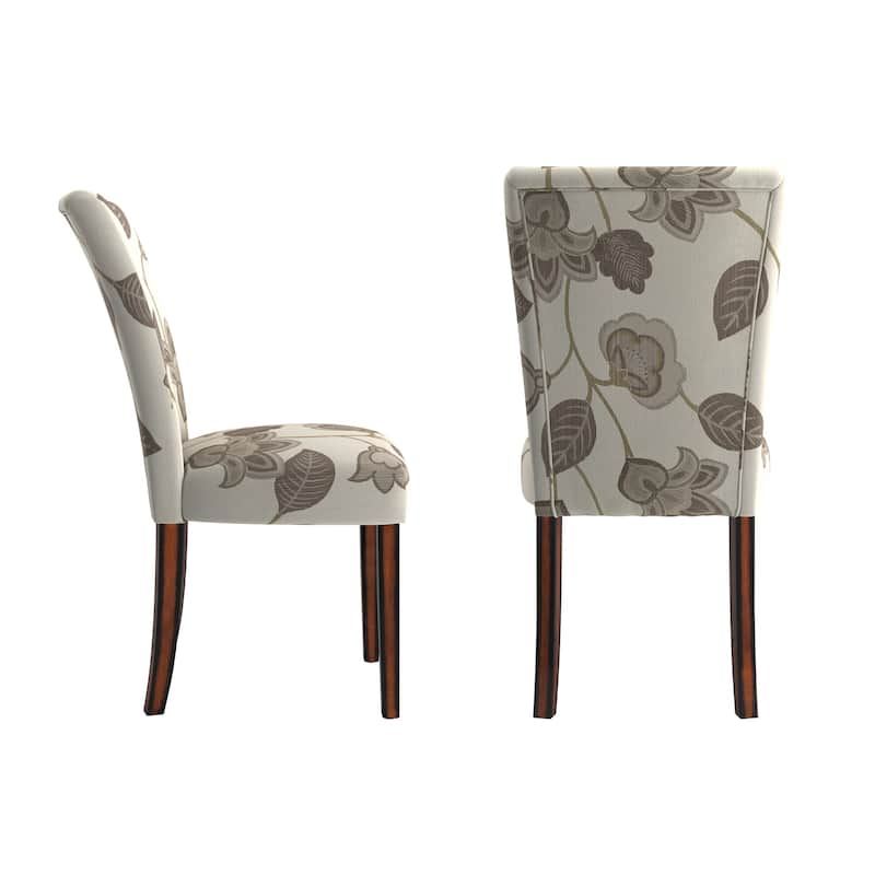 Dinant Print Parsons Dining Side Chairs (Set of 2)