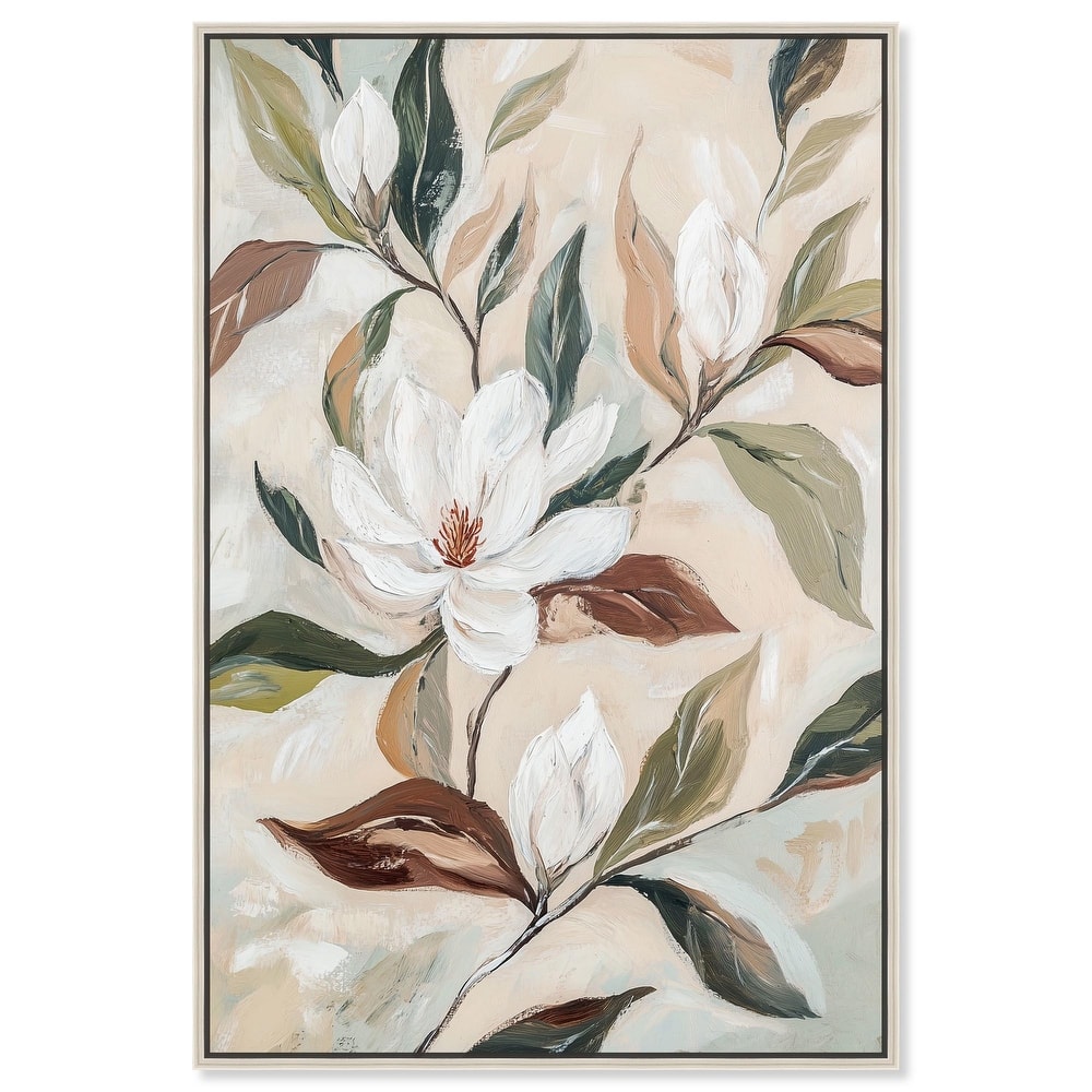 Soft Magnolia I Canvas by Art Remedy