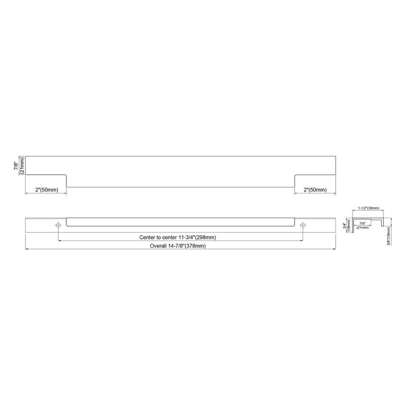 Dowell Series 3063 Handles (14.8", 11.75" CTC), 3 Pack