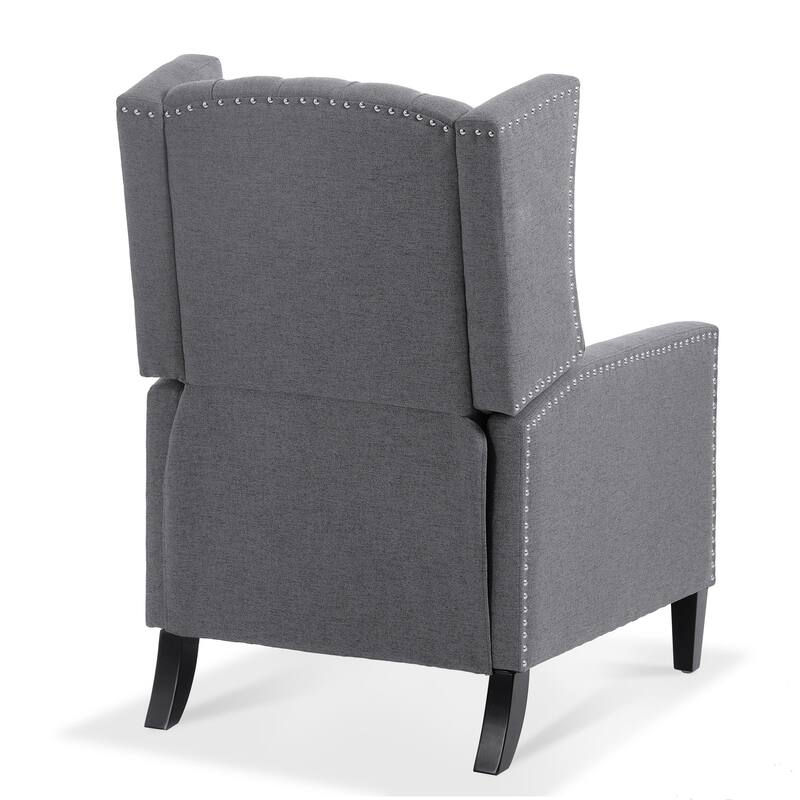 27" Wide Tufted Fabric Wingback Chair