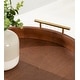 preview thumbnail 19 of 89, Kate and Laurel Lipton Round Decorative Tray with Metal Handles