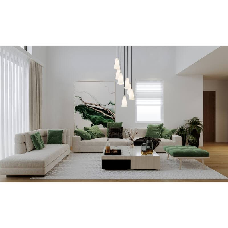 Z-Lite 3043P6-7R Farrell 7 Light 18" Wide Chandelier