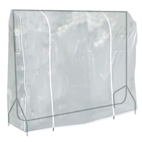 6 Ft Transparent Clothes Rail Cover Gament Coat Hanger Protector Storage