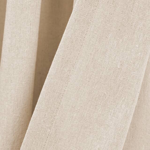 Lush Decor Ruched Waterfall Linen Window Curtain Single Panel - 84" x 52"