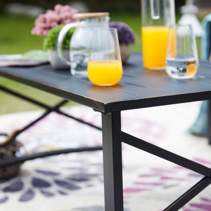 PATIO FESTIVAL 2-Piece Outdoor Loveseat & Coffee Table Set