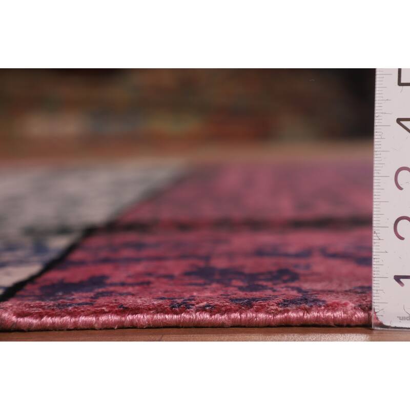 Contemporary Abstract Area Rug Handmade Modern Wool Carpet - 6'10" X 9'10"