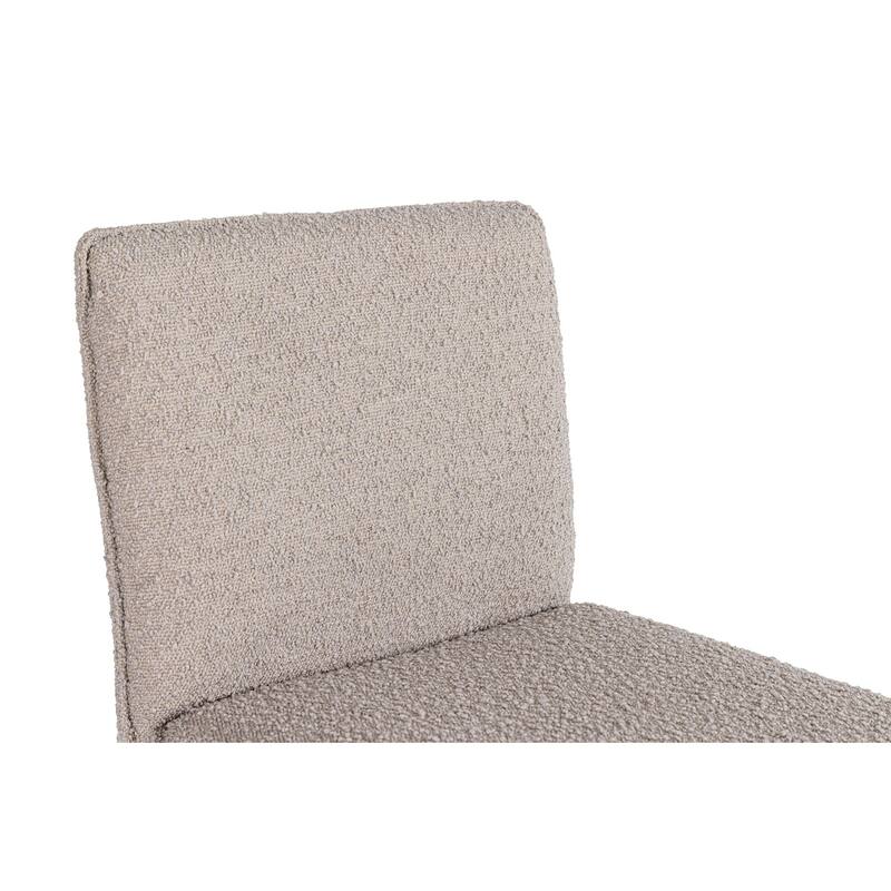 Modrest Atlanta Modern Beige Fabric & Brass Counter Chair