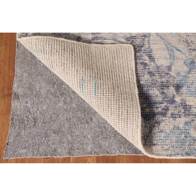 Abstract Modern Area Rug Hand-Knotted Wool Carpet - 8'0"x 9'11"