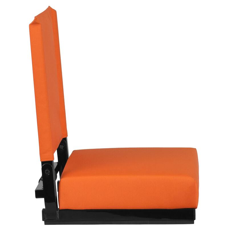 2 Pack 500 lb. Rated Lightweight Stadium Chair-Handle-Padded Seat