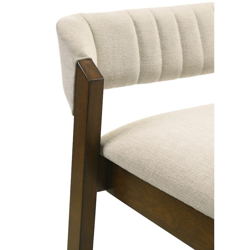 Landyn Modern Bar Stool, Upholstered Counter Height Chair with Wood Frame