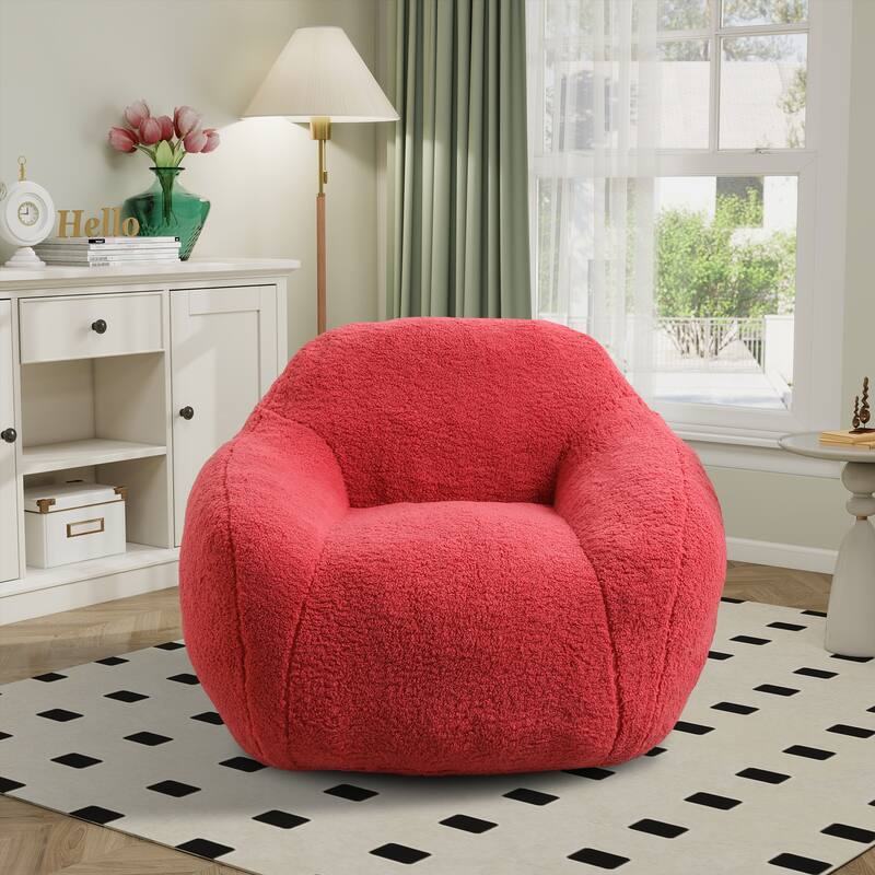 Teddy Bean Bag Chairs,Lazy Sofa Bean Bag Chairs with Armrest