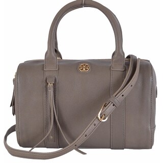 Tory Burch Brody Small Porcini Grey Leather Satchel Purse Handbag Ping The Best Deals On Crossbody Mini Bags