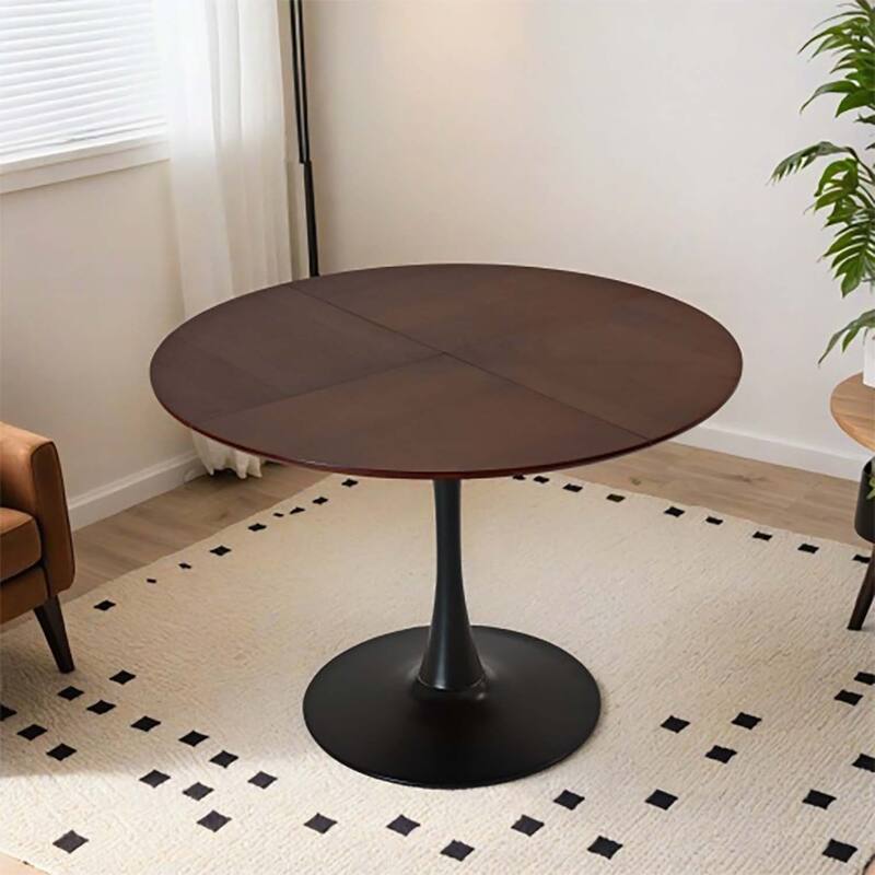 Industrial-Chic Table(Dining/Coffee/Console Multi-Use) - Brown Oak-47.24-Four Patchwork Tabletops