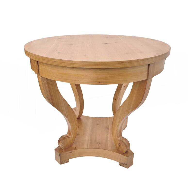 Curved Legs Farmhouse Style Small Size Table