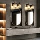preview thumbnail 149 of 182, 2/3/4-Light Modern Bathroom Crystal Vanity Light Wall Sconces