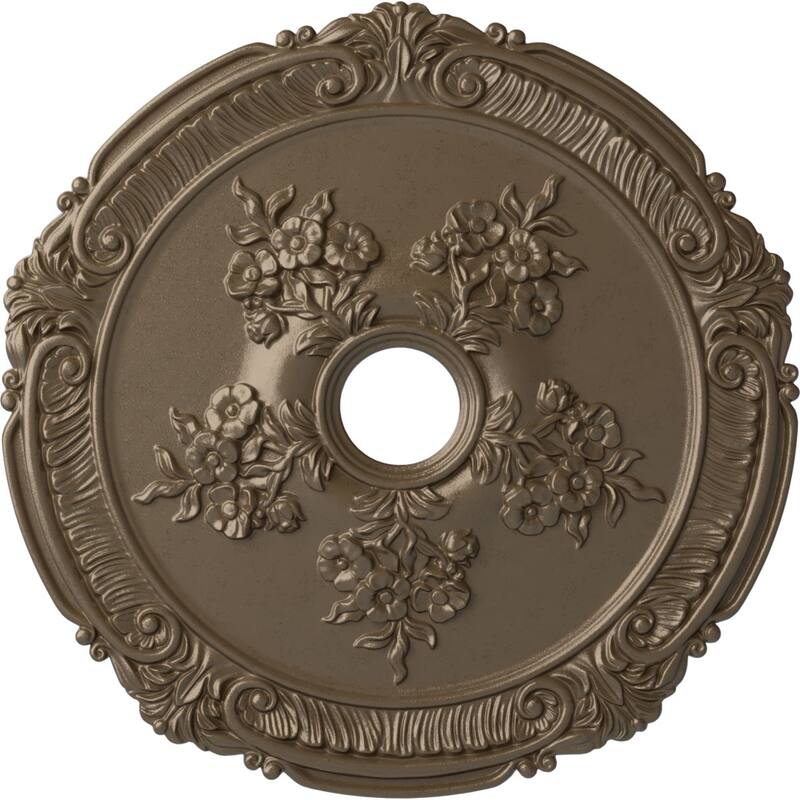 26"OD x 3 3/4"ID x 1 1/2"P Attica with Rose Ceiling Medallion