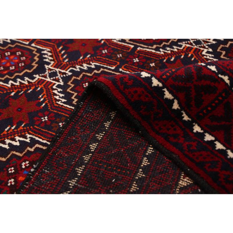 ECARPETGALLERY Hand-knotted Teimani Dark Navy Wool Rug - 3'4 x 6'0