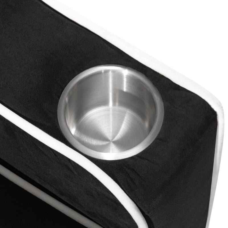 Modern Multifunctional Foldable Sofa Bed with Adjustable Backrest, Upgraded Suede Fabric, USB Port, Ashtray - 55" * 35" * 30"