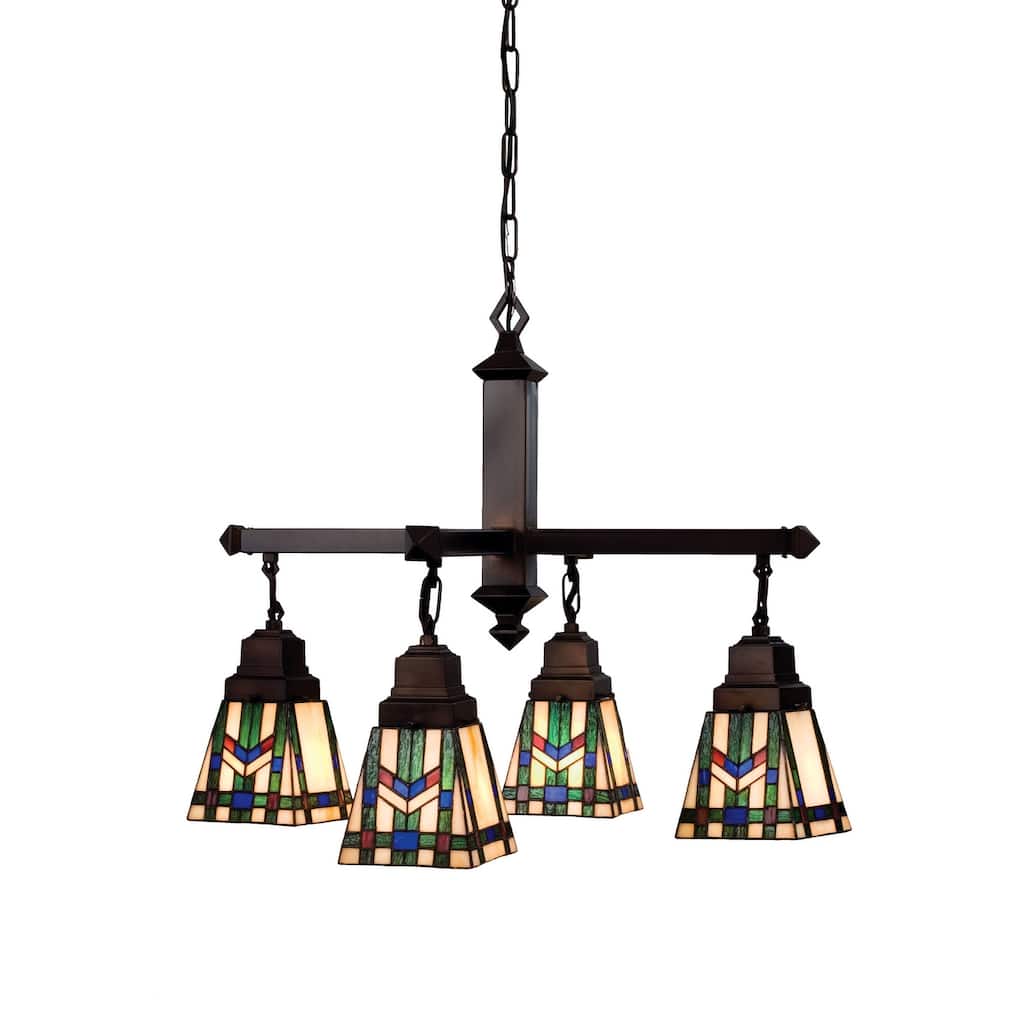 Meyda Tiffany Prairie Wheat 4 Light 26" Wide Chandelier with Tiffany