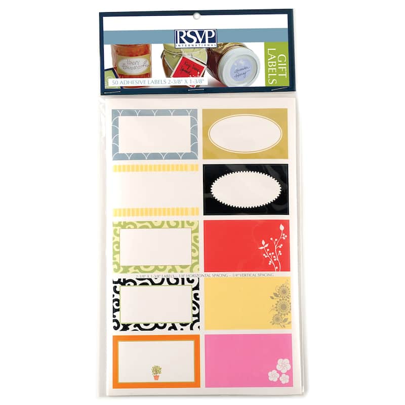 50-Piece Square Gift Label Set - Rectangle, Set/50