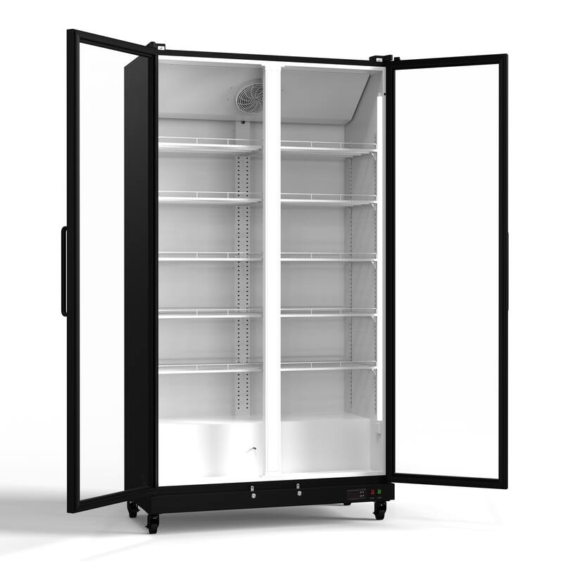 Yeego 37.79 cu.ft Commercial Beverage Display Cooler Refrigerator - 37.79 cu.ft