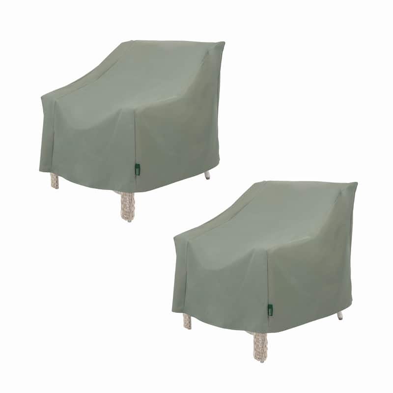 Modern Leisure Basics Patio Chair Cover, 33"L X 34"W X 31"H, 2-Pack, Sage - 33"L x 34"W x 31"H - Sage Green - 33"L x 34"W x 31"H