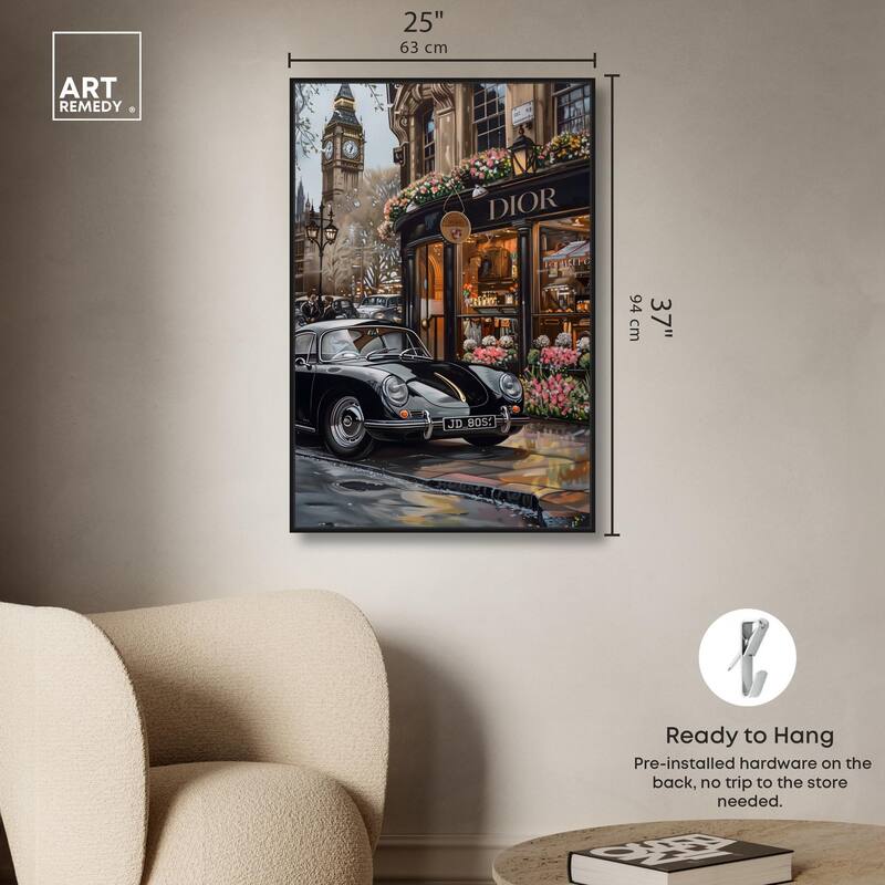 A View of London from the Car Canvas by Art Remedy