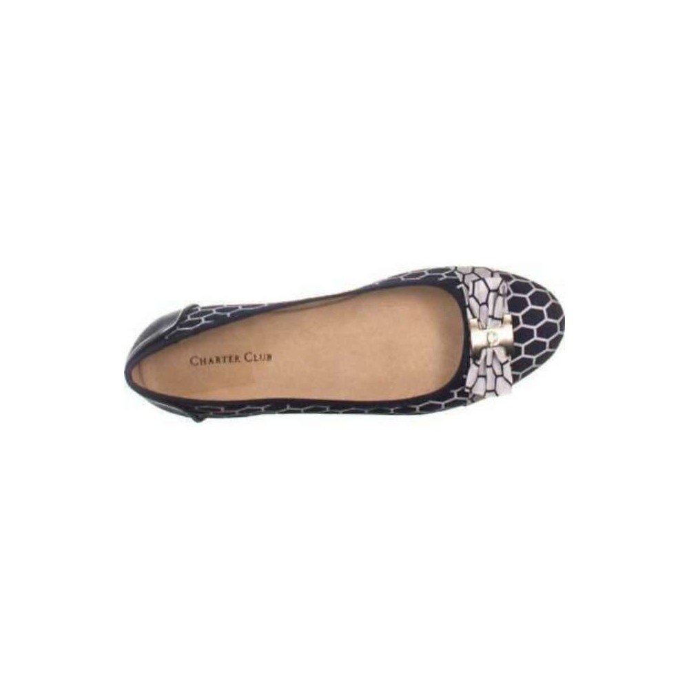 Charter Club Womens Pimmas Bow Ballet Flats