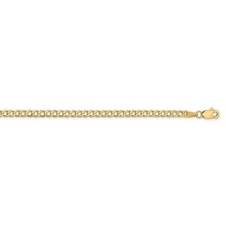 10k Yellow Gold Polished 2.7mm Figaro Link Chain Bracelet 7-30 
