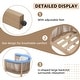 preview thumbnail 6 of 11, Outdoor Dining Set 7-Piece Acacia Wood Rope-Woven Arm Chairs with Extendable Dining Table