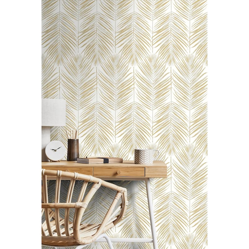 Seabrook Designs Marina Palm Non-Woven Unpasted Wallpaper