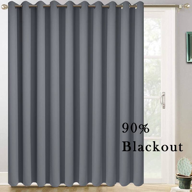 Pro Space Extra Wide Waterproof Outdoor Blackout Grommet Top Curtain (1 Panel)