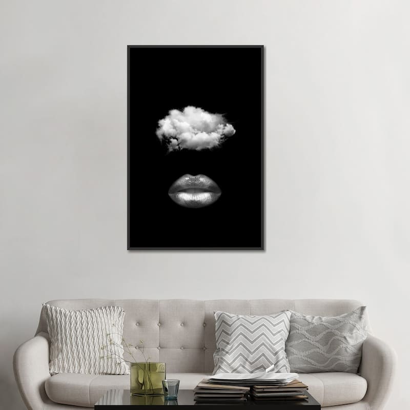 iCanvas "Lips" by Tatiana Amrein Framed