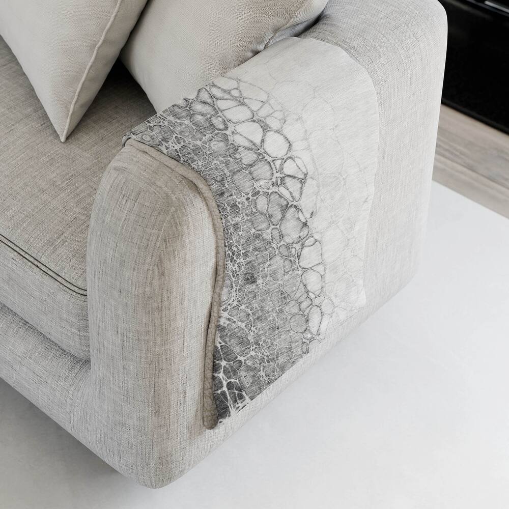 Premium Machine Washable Abstract Sherpa Throw Blanket