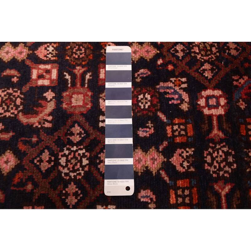 ECARPETGALLERY Hand-knotted Andelz Navy Wool Rug - 2'6 x 11'9