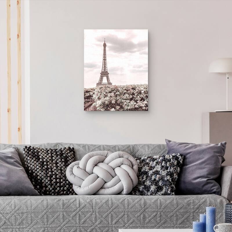 Eiffel Tower Haze by Heather Loriece Canvas Art Print