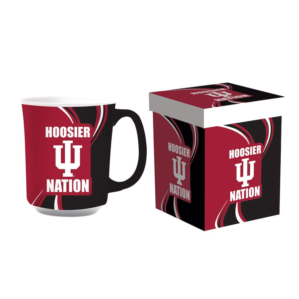 Indiana University, 14 oz Ceramic Coffee Mug w/ Gift Box