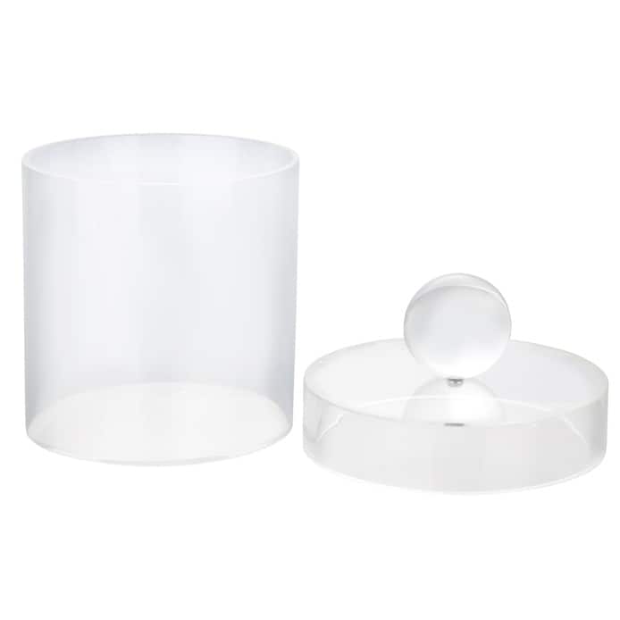 Acrylic Canister with Clear Ball Knob (3 sizes)