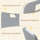preview thumbnail 19 of 18, Costway 3 PCS Kids Table and Chair Set, Space-saving Toddler Table and