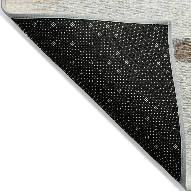 Machine Washable Indoor/ Outdoor Abstract Glam Chantille Rug