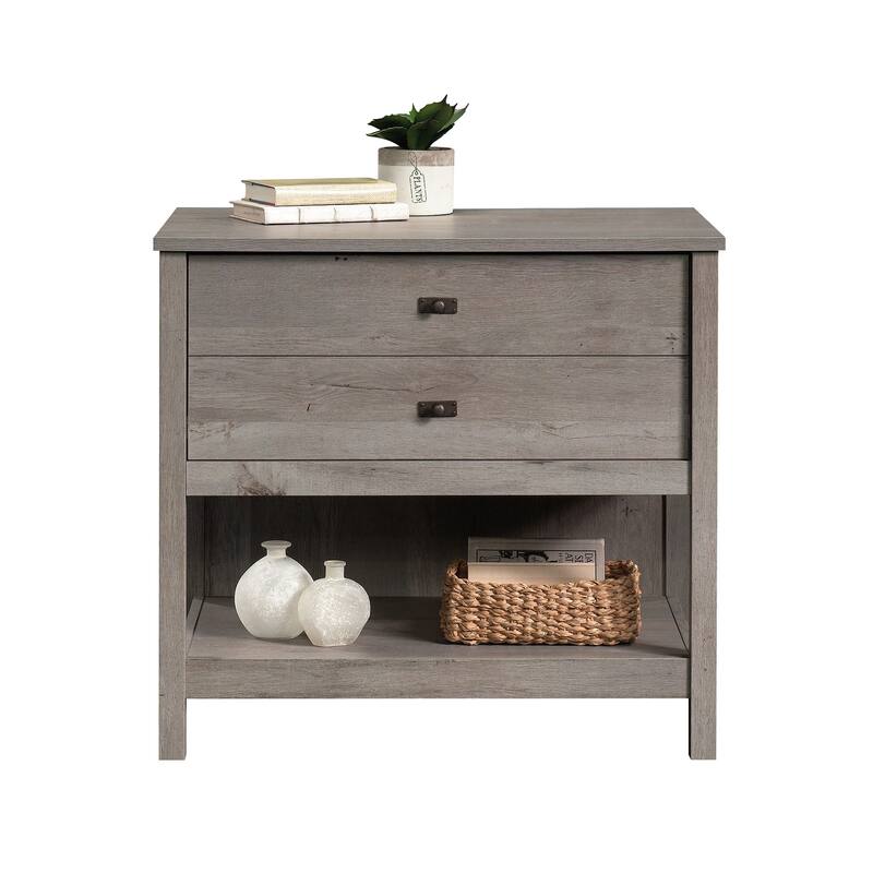 Engineered Wood Coastal Lateral File with Lower Shelf