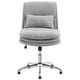 preview thumbnail 23 of 24, Upholstered Armless Task Office Chair Grey without wheels
