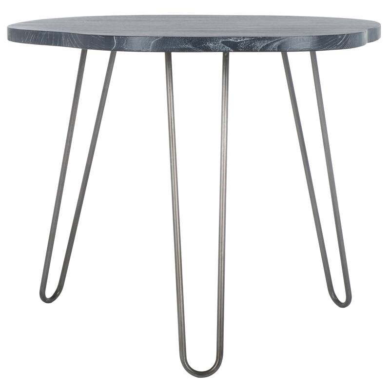 SAFAVIEH Lozka Wood Top Grey / White Wash Dining Table - 39.4" x 35.4" x 29.9" - 39Wx35Dx30H - Grey/White Wash