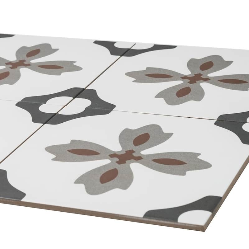 Venice 10x10 Matte Porcelain Encaustic Tile - Floor, Wall & Backsplash
