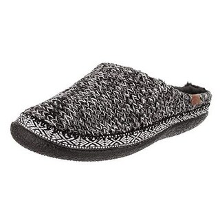 toms black and white sweater knit women's ivy slippers