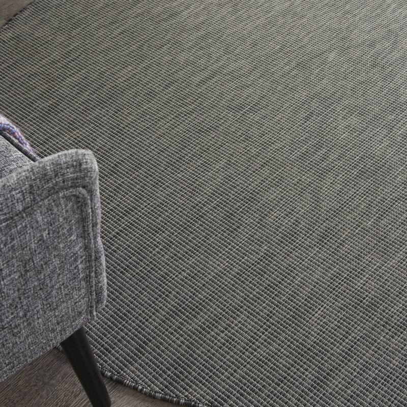 Caki Power Loomed Geometric Area Rug - 6' Round